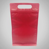 Red Zip Lock Gusseted (With Handle)