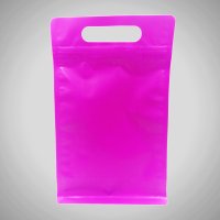 Violet Zip Lock Gusseted (With Handle)