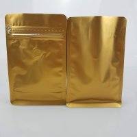 Gold Coffee Pouch (Easy Zip)