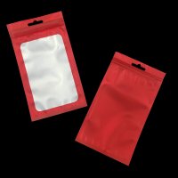 Red Zip Lock Flat 