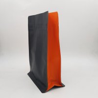 Black,Orange Coffee Pouch (Easy Zip)