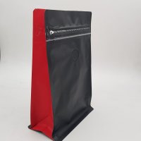 Black,Red Coffee Pouch (Easy Zip)