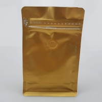 Gold Coffee Pouch (Easy Zip)