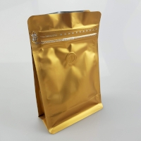 Gold Coffee Pouch (Easy Zip)