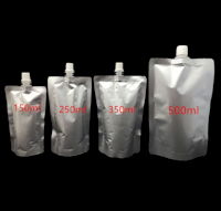 Silver Liquid Pouch  (Hot Fillable)
