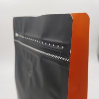 Black,Orange Coffee Pouch (Easy Zip)