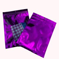 Purple Zip Lock Flat 