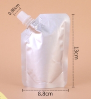 Silver Liquid Pouch (Hot Fillable)