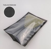 Clear Front, Black Pouch Flat (Textured Vacuum Bag For Household Vacuum,Frozen)