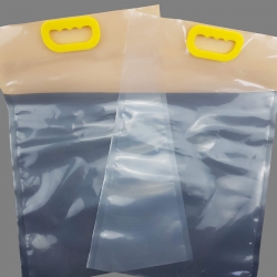 Transparent Pouch Flat (With Handle, Vacuum)