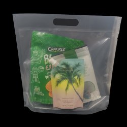 Transparent Stand Up Pouch (Gift Bag, With Handle)