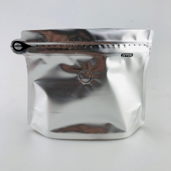 Silver Coffee Pouch (Easy Zip)