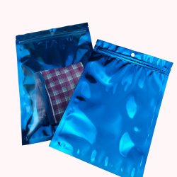 Blue Zip Lock Flat 