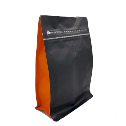 Black,Orange Coffee Pouch (Easy Zip)