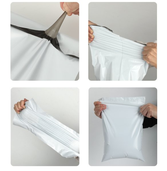 White Courier Mailer Bag 