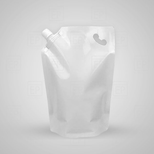 White Liquid Pouch (Hot Fillable)