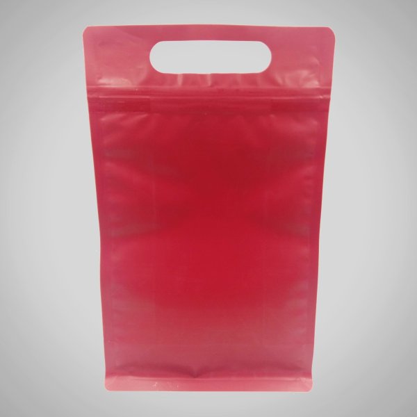 Red Zip Lock Gusseted (With Handle)