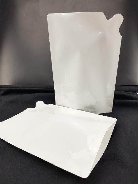 White Liquid Pouch (Hot Fillable)