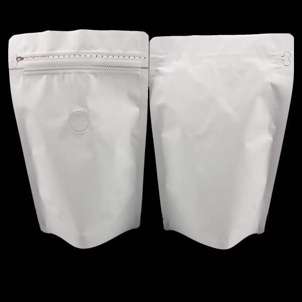 White Coffee Pouch (Easy Zip)