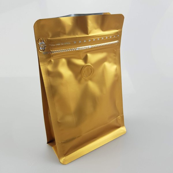 Gold Coffee Pouch (Easy Zip)