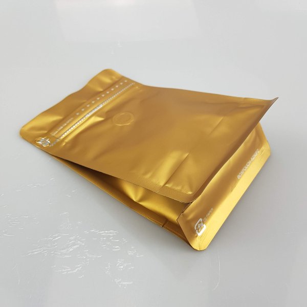 Gold Coffee Pouch (Easy Zip)