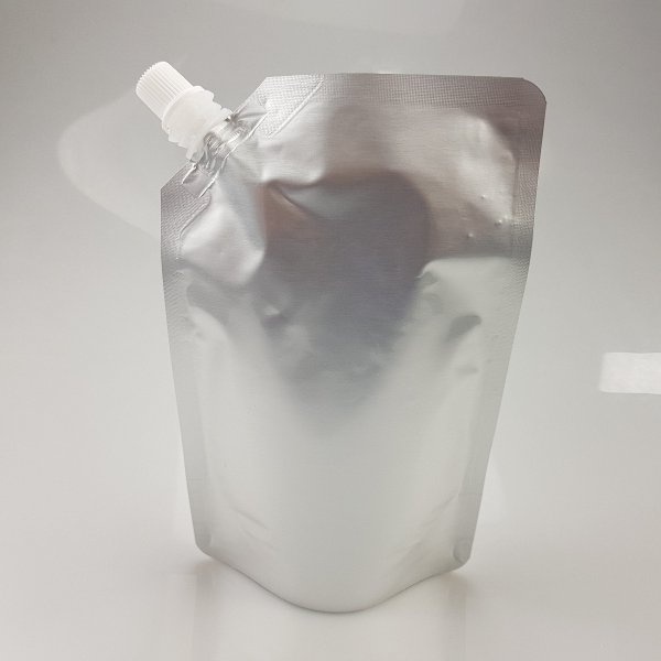 Silver Liquid Pouch (Hot Fillable)