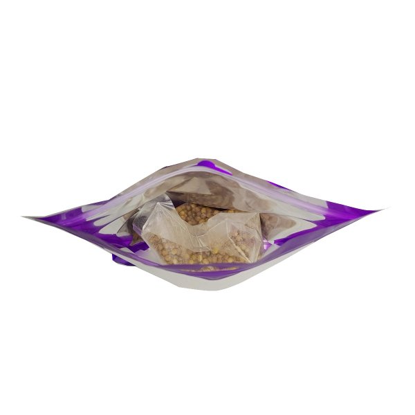 Purple Zip Lock Flat 