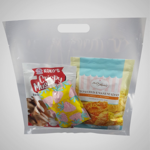 Transparent Pouch Flat (Gift Bag,With Handle)