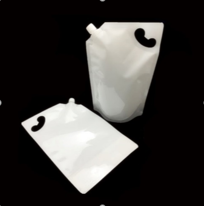 White Liquid Pouch (Hot Fillable)