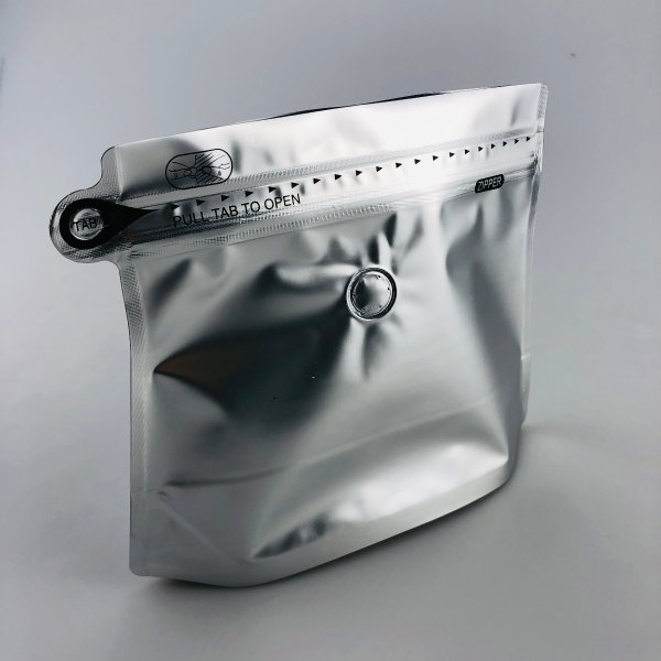 Silver Coffee Pouch (Easy Zip)