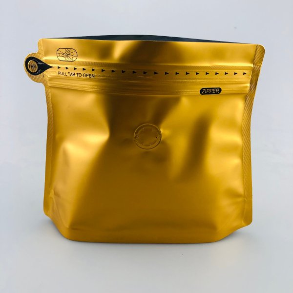 Gold Coffee Pouch (Easy Zip)