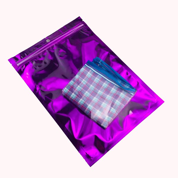 Purple Zip Lock Flat 