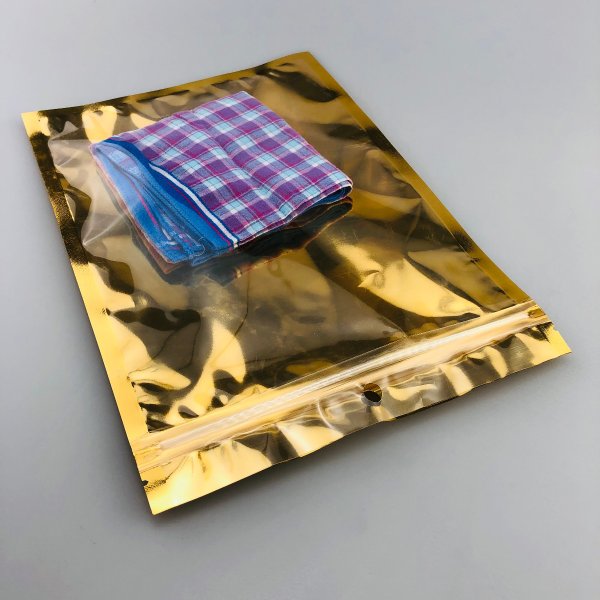 Gold Zip Lock Flat 