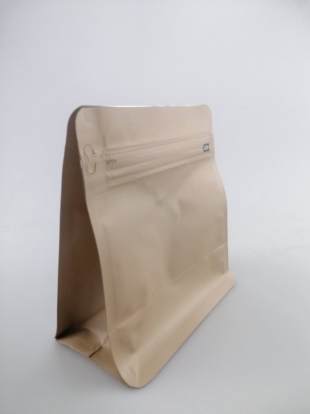 Yellow Brown Coffee Pouch (Easy Zip)