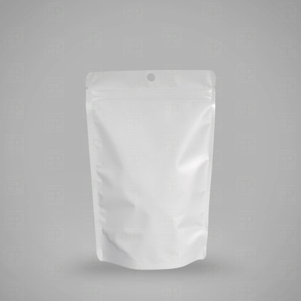 White Stand Up Pouch 