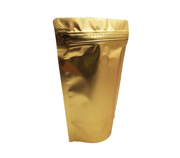 Gold Coffee Pouch (Easy Zip)